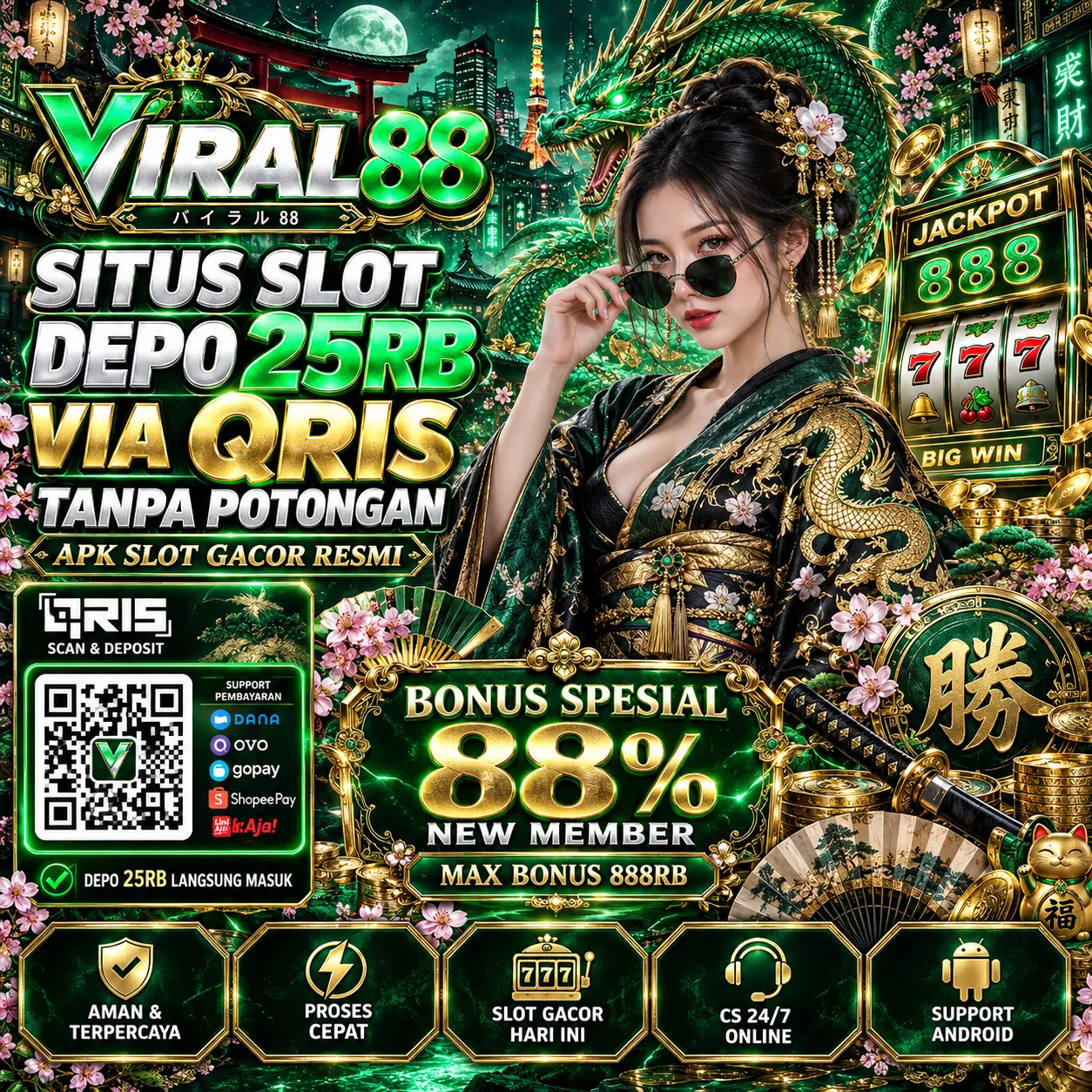 VIRAL88: Platform Situs Slot Gacor Resmi & Slot88 Gampang Jackpot Maxwin Hari ini